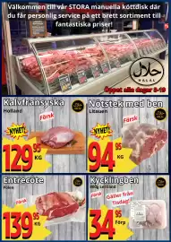 Supergrossen reklamblad vecka 40 Sida 4: Kalvfransyska €129,95, Entrecôte €139,95