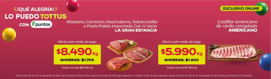 Catálogo Tottus Página 4: Oferta todo medio de pago €5.990,00