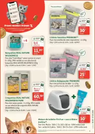 Catalogue Maxi Zoo semaine 40 page 3: PREMIERE. Litières Babypowder €25,00, REAL NATURE WILDERNESS PURE €60,78