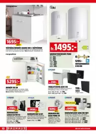 Bauhaus reklamblad Sida 10: BADRUMSFLÄKT IQ VIT, VENTILKOMBINATION CC100 MM €1.295,00