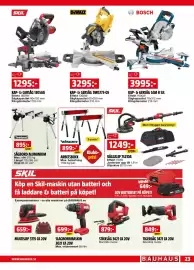 Bauhaus reklamblad Sida 23: STICKSÅG 3421 CA 20V €879,00, TIGERSÅG 3471 CA 20V €849,00