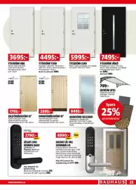 Bauhaus reklamblad Sida 25: ALTANDÖRR HELGLASAD €8.495,00, DIGITALT LÅS YALE DOORMAN L3S €4.990,00