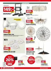 Bauhaus reklamblad Sida 26: DOWNLIGHT ARA & LEO 3-PACK €599,00, PENDELLAMPA JUPITER €799,00