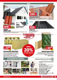 Bauhaus reklamblad Sida 29: YTPAPP TOP TITE 6° €899,00, TAKPANNA JÖNÅKER ELEGANT €109,00