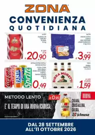 Volantino Zona Pagina 1: Birra Moretti €1,59, Farina 00 Caputo Rossa €20,90