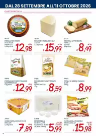 Volantino Zona Pagina 12: Mozzarella fior di latte Caseificio Moro €5,99, Formaggio grattugiato mix Quattrocolli €8,59