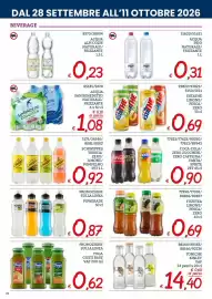 Volantino Zona Pagina 22: Acqua Pejo naturale/frizzante €0,31, San Benedetto Ecogreen Naturale €1,08