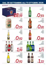 Volantino Zona Pagina 23: Birra Tennent's Super €28,59, Birra Heineken €0,93