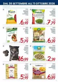 Volantino Zona Pagina 7: Piselli tenerezza finissimi minute Bonduelle €7,79, Broccoli rosette Grandi Panieri €6,39