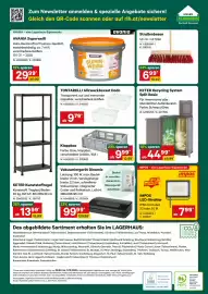 Lagerhaus Flugblatt Seite 6: KETER Recycling System Split Basic €44,99, Straßenbesen €6,99