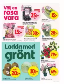 ICA Supermarket reklamblad vecka 40 Sida 5: Svensk vitkål €10,00, Rosor 9-pack €79,00