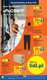 Lidl gazetka tydzień 41 Strona 28: CRIVIT Bluza rozpinana meska €39,99, Crivit Spodnie dresowe męskie €29,99