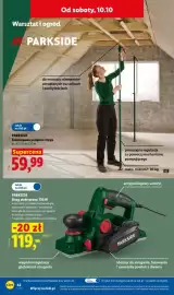 Lidl gazetka tydzień 41 Strona 52: PARKSIDE Strug elektryczny, 750 W €119,00, PARKSIDE Teleskopowa podpora stropu €59,99