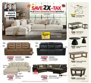 Tepperman's flyer week 39 Page 3: Ashlar Sofa €1.799,00, Huxley II Sofa €1.699,00