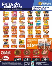 Encarte Pinheiro Supermercado Página 2: Feijão de corda dona dé €4,99, Presunto seara peru €27,99