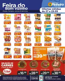 Encarte Pinheiro Supermercado Página 2: Feijão de corda dona dé €4,99, Presunto seara peru €27,99