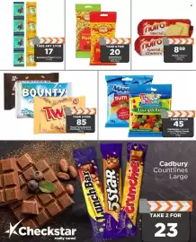 Check Star catalogue Page 12: Mars/Twix/Bounty/Snickers Mini Bags €85,00, Manhattan Gums & Mister Sweet Gums & Jellies €45,00