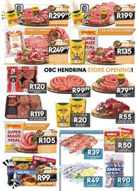 OBC Meat & Chicken catalogue Page 4: OBC Baby Hake €90,00, Heroes Braai Spice €20,00