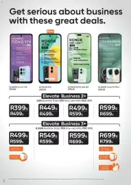 Cell C catalogue Page 3: 3 Get serious about business with these great deals. New HUAWEI nova y74 8GB 256GB 6620 mAh & 40W