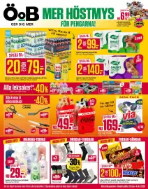 ÖoB annonsblad vecka 40 Sida 1: Coca-Cola Zero Sugar €49,00, 20 för 79:- mix €79,00