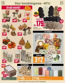 ÖoB annonsblad vecka 40 Sida 8: Pumpkin & Mushroom Decor €29,94, Pumpkin & Gourd Decor €23,94