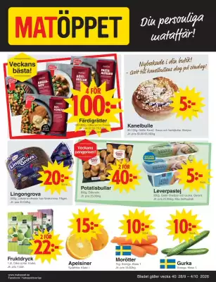 Matöppet (giltig till och med 4-10)