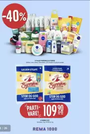 Rema 1000 kundeavis uke 40 Side 13: SYNNØVE OST €109,90, UTVALGT PERSONLIG HYGIENE