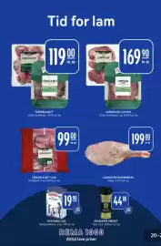 Rema 1000 kundeavis uke 40 Side 20: FÅRIKÅLKJØTT LAM €99,00, LAMMELÅR M/MØRBRAD €199,00