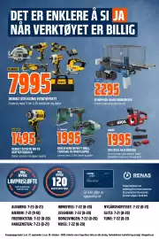 Coop Obs kundeavis Side 16: Bosch verktøysett drill, stikksag og multisliper €1.995,00, Scheppach HL460 vedkløyver €2.295,00