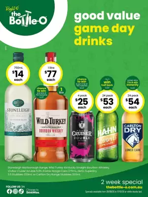 The Bottle O (valid until 11-10)