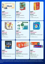Costco catalogue Page 9: Dettol Disinfectant Wipes €19,99, Glad Bake and/or Foil €15,99