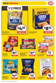 IGA catalogue week 40 Page 12: Mrs Mac’s Microwave Giant Sausage Roll, Beef Pies 175g or Pastie 165g Selected Varieties €2,50