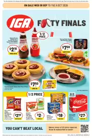 IGA catalogue week 40 Page 9: Harvey Beef Classic Beef Burgers €7,50, Arnott's Shapes €2,00