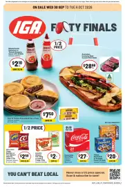 IGA catalogue week 40 Page 1: Four'N Twenty Angus Beef Pies €7,50, Coca-Cola Classic €27,00
