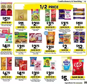 Drakes catalogue week 40 Page 15: M&M's, Pods or Maltesers €4,90, Kellogg's K-Time Baked Twists €2,75