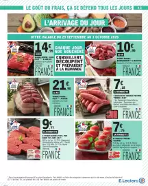 Catalogue E.Leclerc | Un octobre gourmand page 13: Viande Bovine Française Filet*** à Rotir €21,90, LA BARQUETTE €7,18