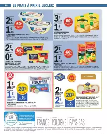Catalogue E.Leclerc page 18: Planta Fin €0,89, Les Croisés Mozzarella €1,46