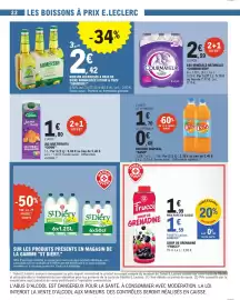 Catalogue E.Leclerc | Un octobre gourmand page 22: SOMERSBY Citron & Yuzu €2,42, Courmayeur Eau minérale naturelle €2,59