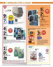 Catalogue E.Leclerc page 36: Vitakraft DELICIOUS CHEWS €3,90, MAISON DE TOILETTE €7,42