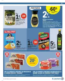 Catalogue E.Leclerc page 9: FERRERO couscous moyen €2,29, PANZANI Fusilli €1,39