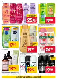 Rusta reklamblad vecka 40 Sida 12: Rexona flera dofter €19,90, LdB Duschcreme €19,90