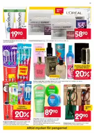 Rusta reklamblad vecka 40 Sida 13: O'keeffe's fotkräm och handkräm €89,90, Vision läsglasögon €29,90