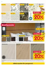 Rusta reklamblad vecka 40 Sida 4: Akustikpaneler €199,00, Väggpapper €263,00