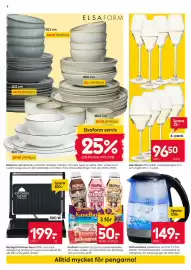 Rusta reklamblad vecka 40 Sida 8: Vattenkokare Glaskanna €149,00, Propud proteinbar och proteinmilkshake €50,00