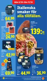 Lidl reklamblad vecka 41 Sida 11: Italiamo mini-burrata €42,90, Itali amo chark €24,90