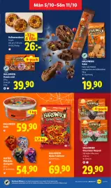 Lidl reklamblad vecka 41 Sida 15: Halloween Godis €59,90, Halloweendonut €26,00