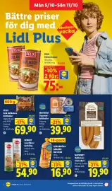 Lidl reklamblad vecka 41 Sida 7: Korvbröd €16,90, Robert lunchkorv kyckling €54,90