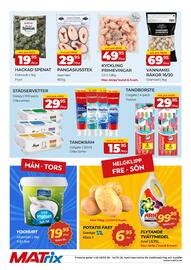 Matrix Butikerna reklamblad vecka 40 Sida 4: Sleepy städsservetter €29,95, Seamaid pangasiusstek €29,95