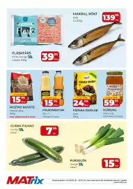 Matrix Butikerna reklamblad vecka 40 Sida 2: Rafa makrill rökt €139,95, Gurka filmad €7,95