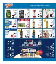 Volantino Spazio Conad Pagina 6: Pomodori pelati biologici verso natura €0,65, Olio extra vergine di oliva il grezzo €6,50